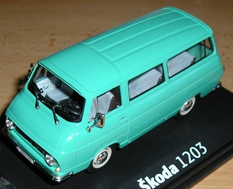 Škoda 1203 zelená abrex, předek