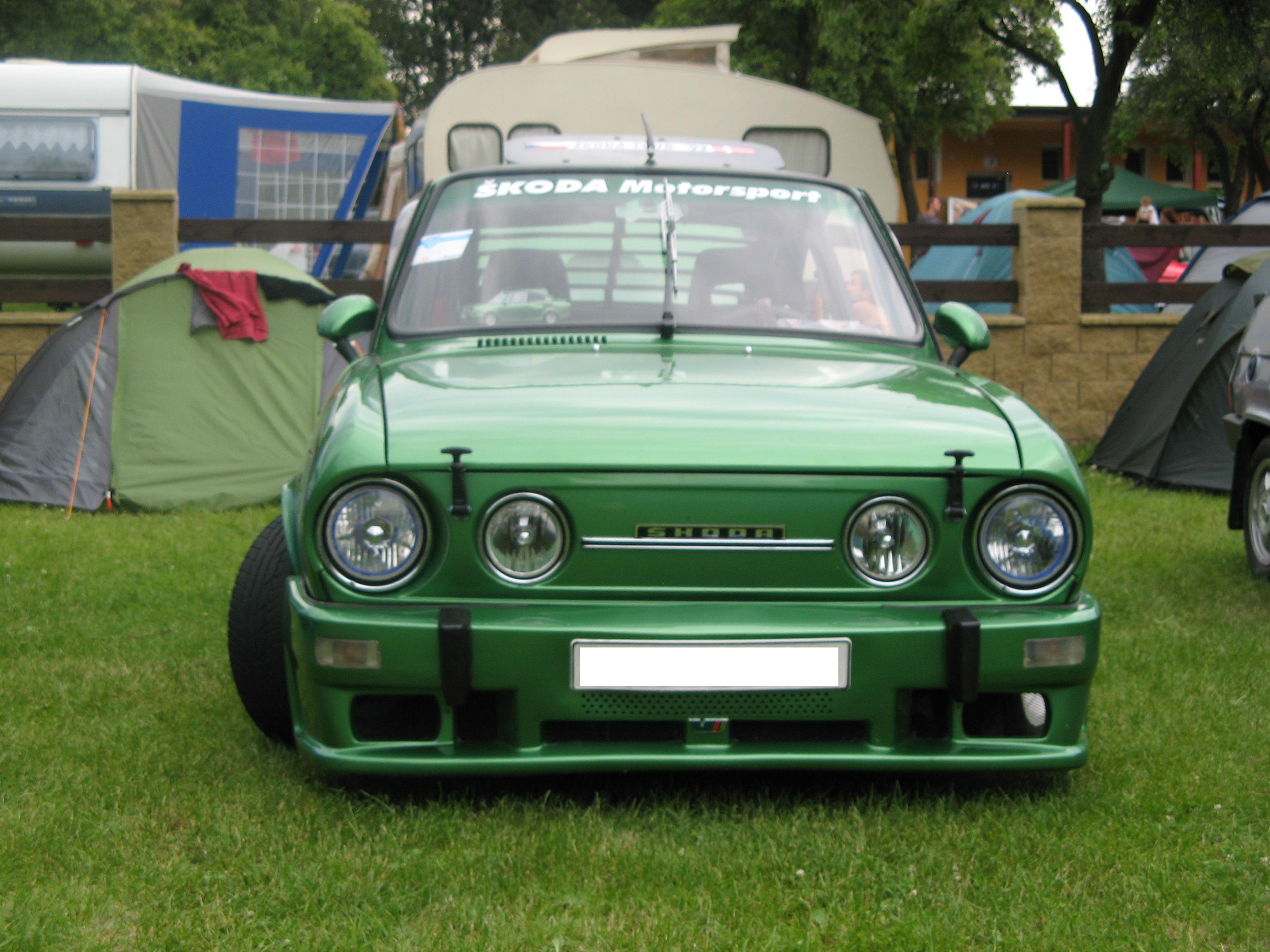 Škoda 110R zelená2 předek .