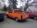 Škoda pick-up oranžový zezadu